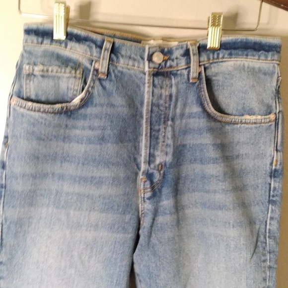 We The Free Denim Jeans Raw Frayed Hem Distressed Size 29 - Picture 2 of 12